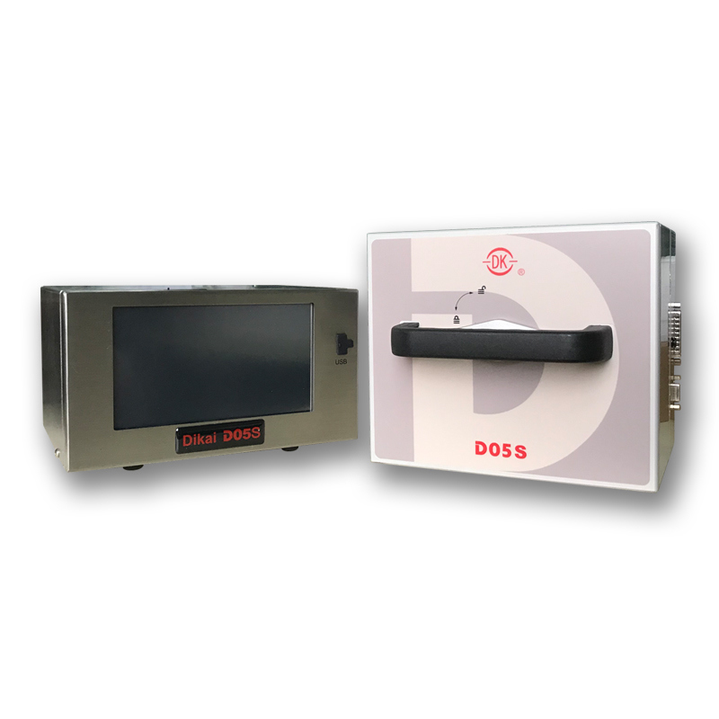 DIKAI D05S 53mm حرارة نقل المطبعة مع AC100-240V إمدادات الطاقة 6بار إمدادات الهواء و 53x70mm منطقة الطباعة آلة ترميز الذكية