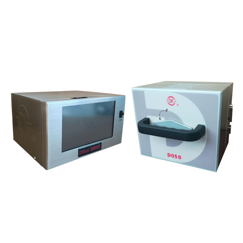 DIKAI D05S 53mm حرارة نقل المطبعة مع AC100-240V إمدادات الطاقة 6بار إمدادات الهواء و 53x70mm منطقة الطباعة آلة ترميز الذكية
