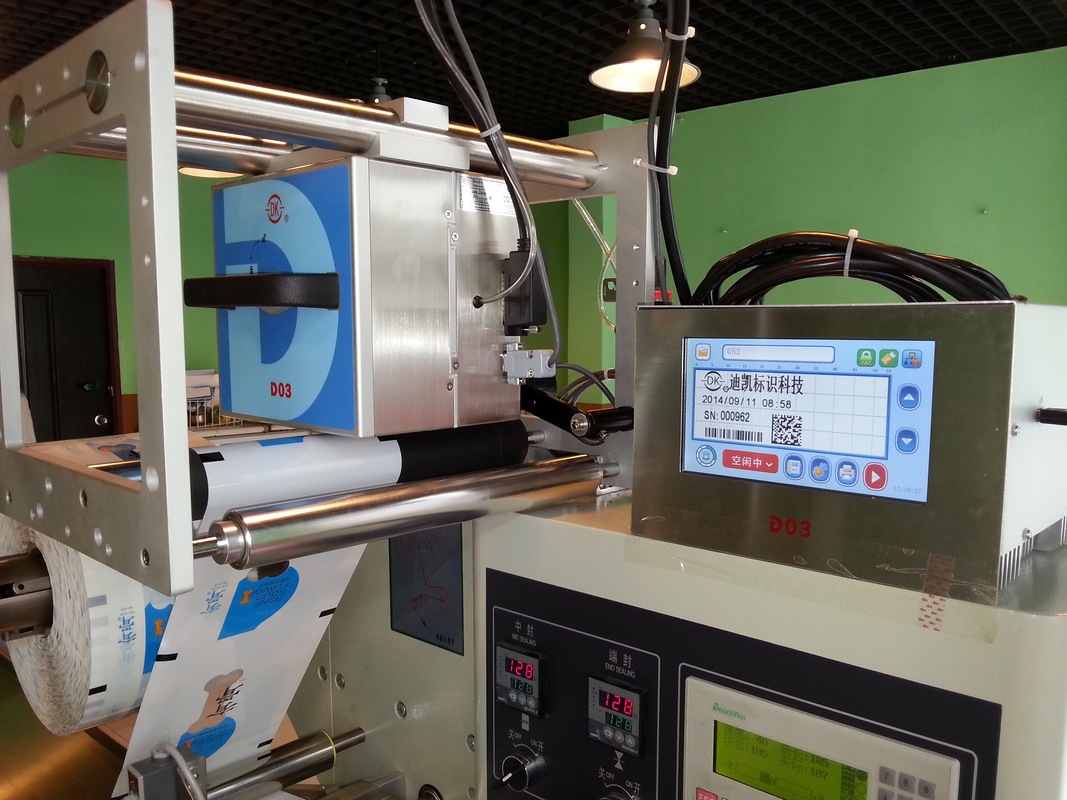 DIKAI D03S الطابعة الحرارية مع رأس الطباعة 32 ملم لطباعة رموز QR والرموز الشريطية في مصانع التصنيع