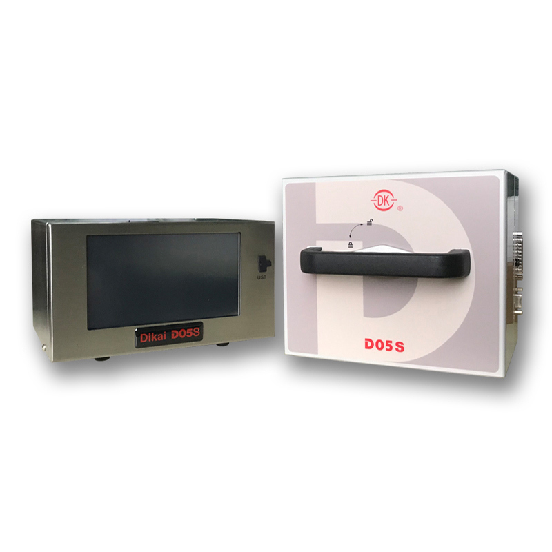 DIKAI D05S الطابعة التلقائية لتحويل الحرارة مع مساحة الطباعة القصوى 53mm * 150mm وإمدادات الهواء 6bar / 90psi