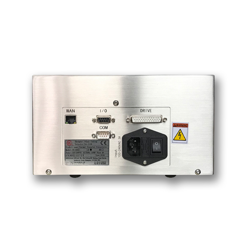 Dikai D05S الطابعة الذاتية لتحويل الحرارة مع رأس الطباعة 53 ملم وعمر الخدمة الطويل لطباعة التاريخ والشفرة